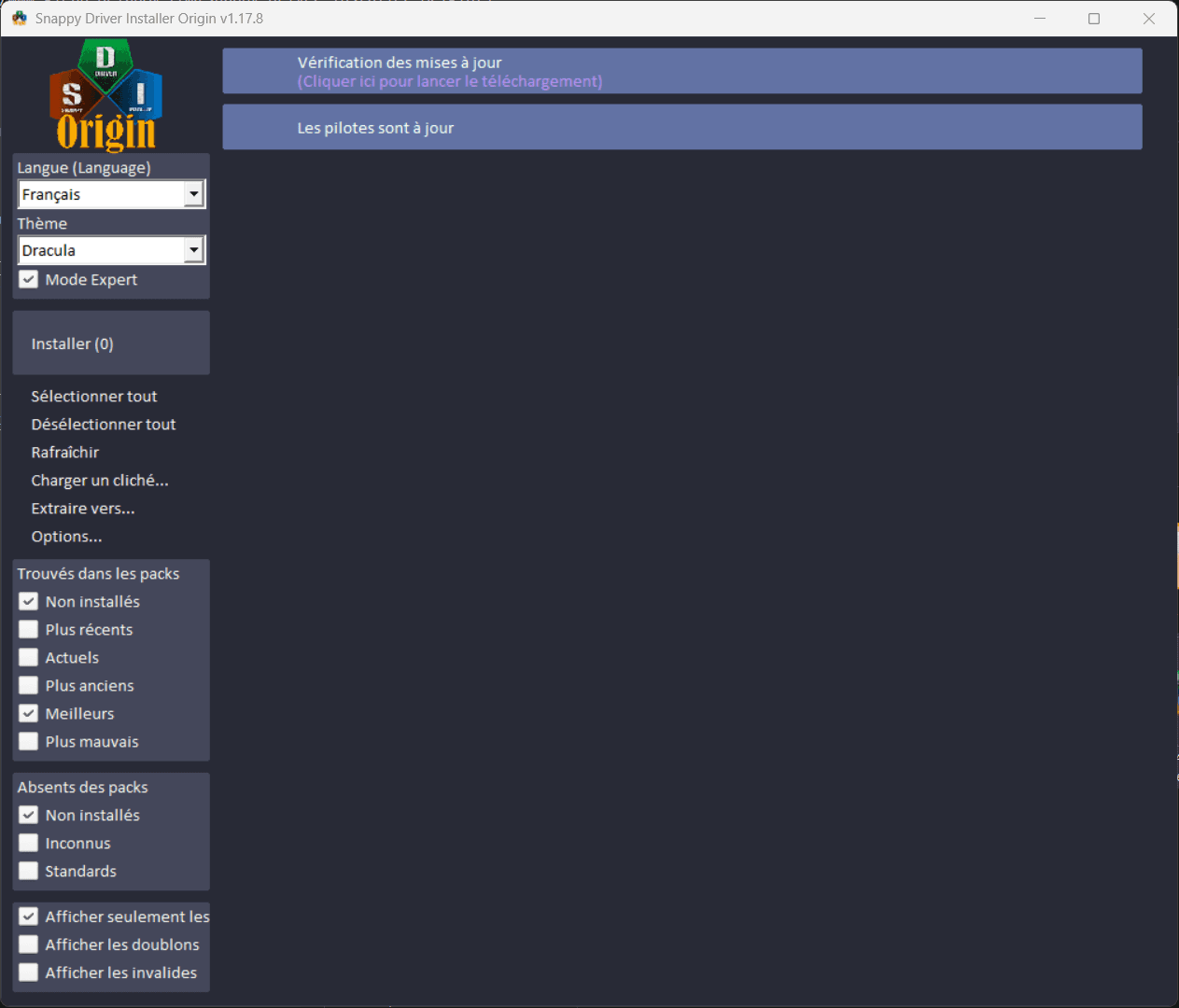 snappy-driver-installer-origin - Theme preview
