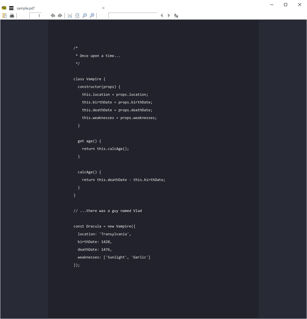 sumatra-pdf - Theme preview