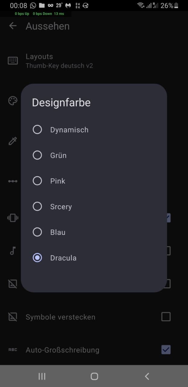 thumb-key - Theme preview