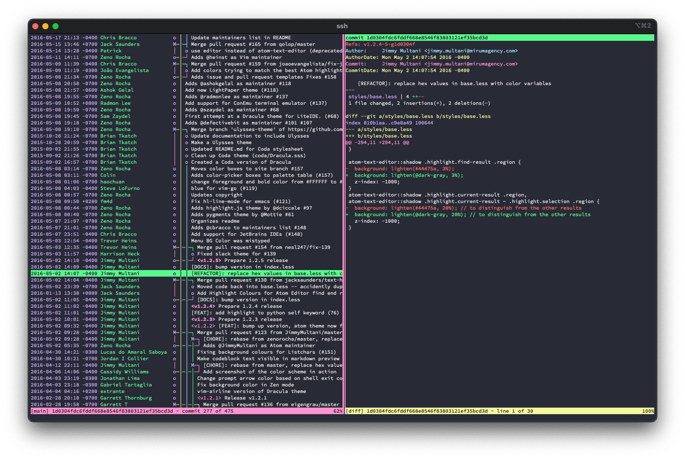 tig - Theme preview