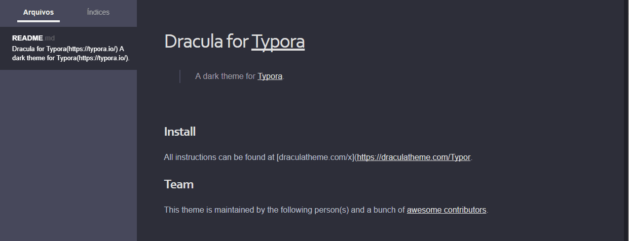 typora - Theme preview