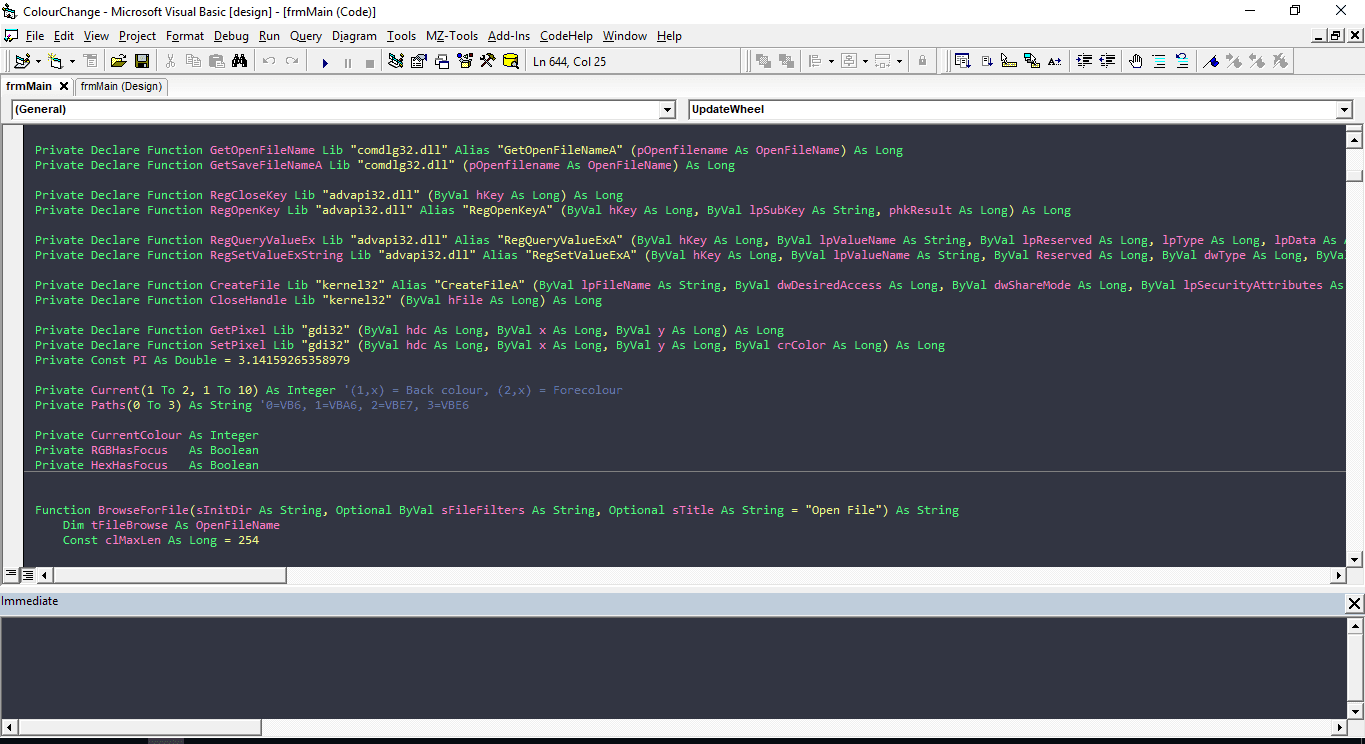 visual-basic-6 - Theme preview