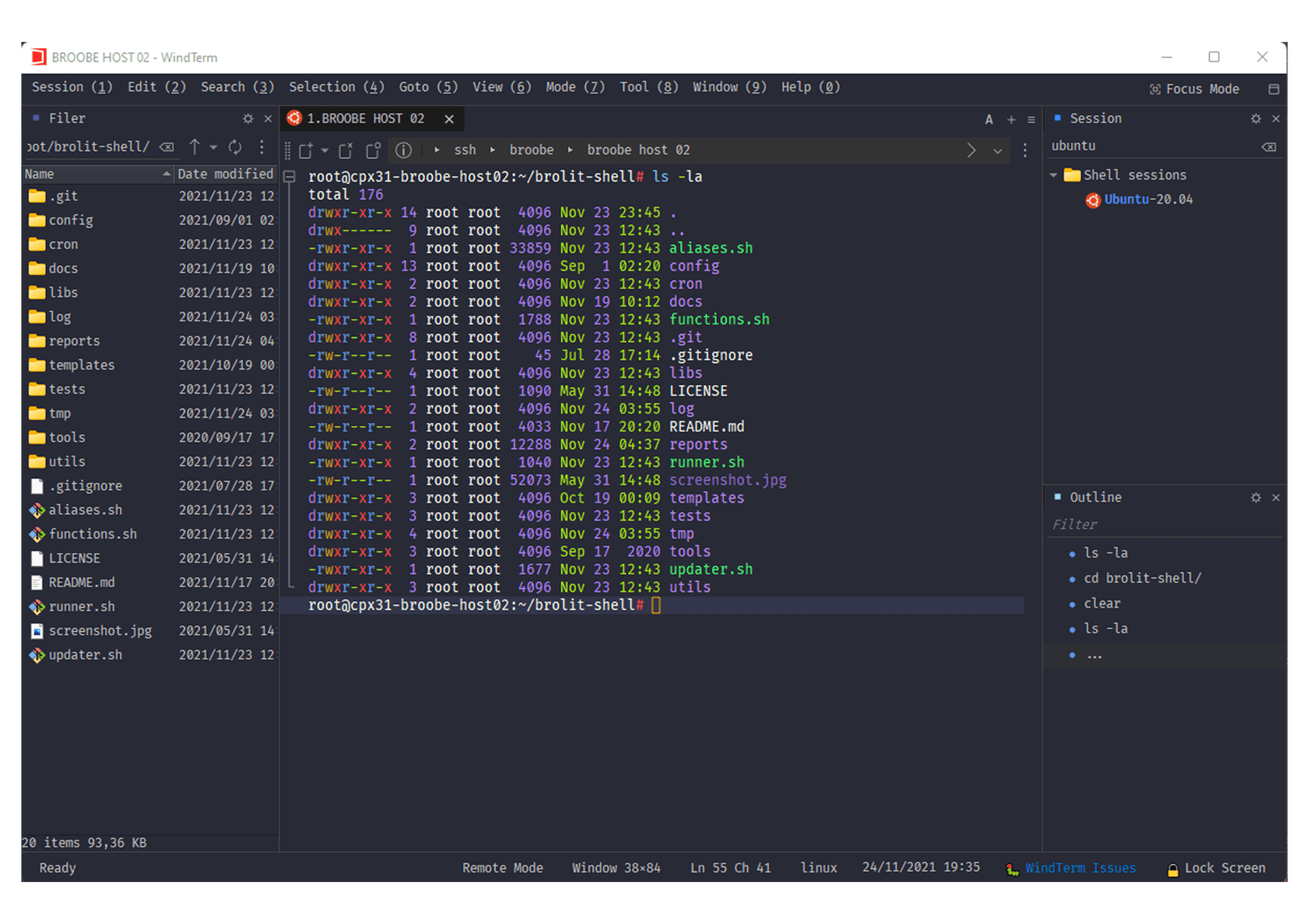 windterm - Theme preview