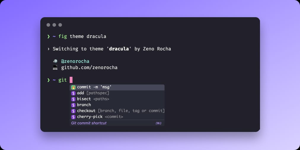 Dracula theme for Fig