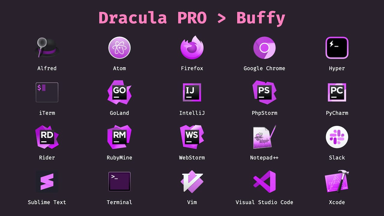 Dracula Pro Icons - Buffy