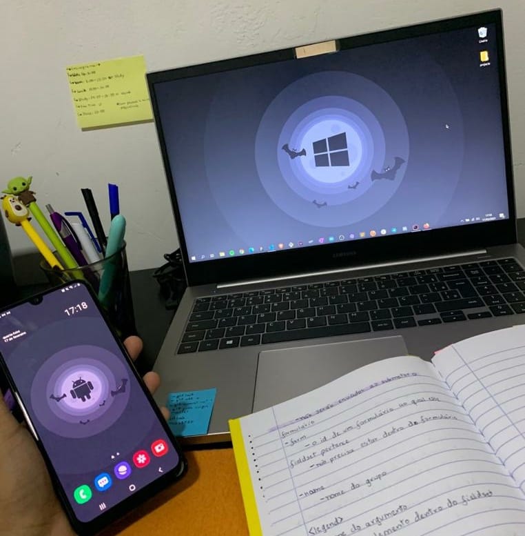Beatriz Oliveira’s Android and Windows configuration