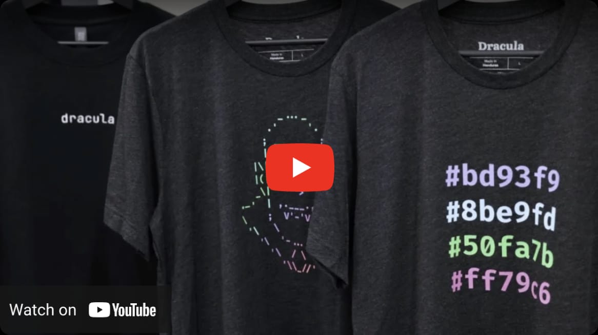 Behind-the-scenes of making a Dracula t-shirt