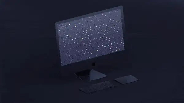 Dracula Pro wallpaper on a desktop