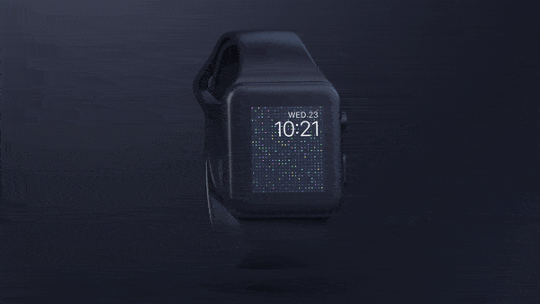 Dracula Pro wallpaper on a watch