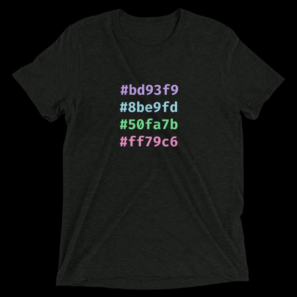 Option A: Hexadecimal Shirt Preview