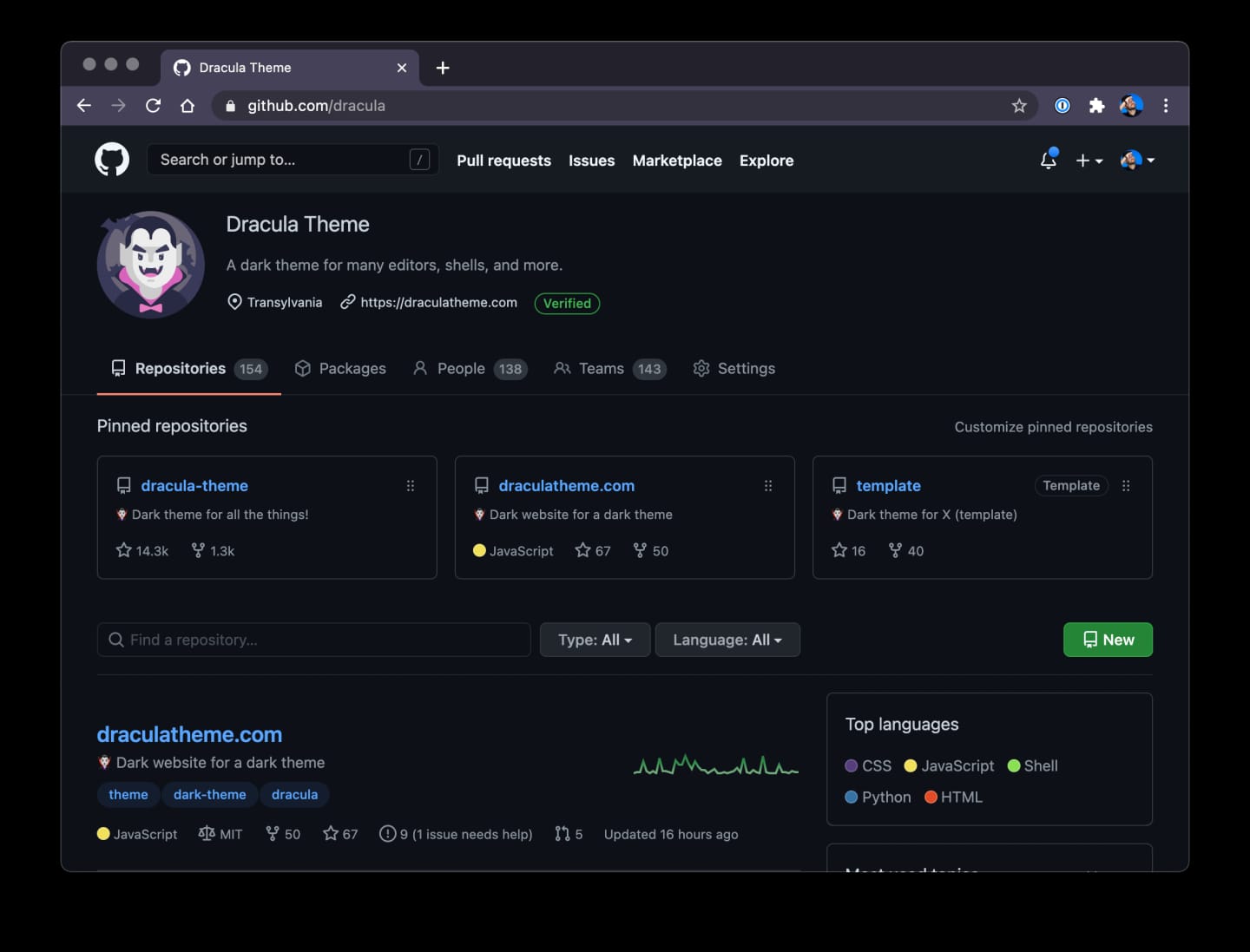 GitHub Dark Mode