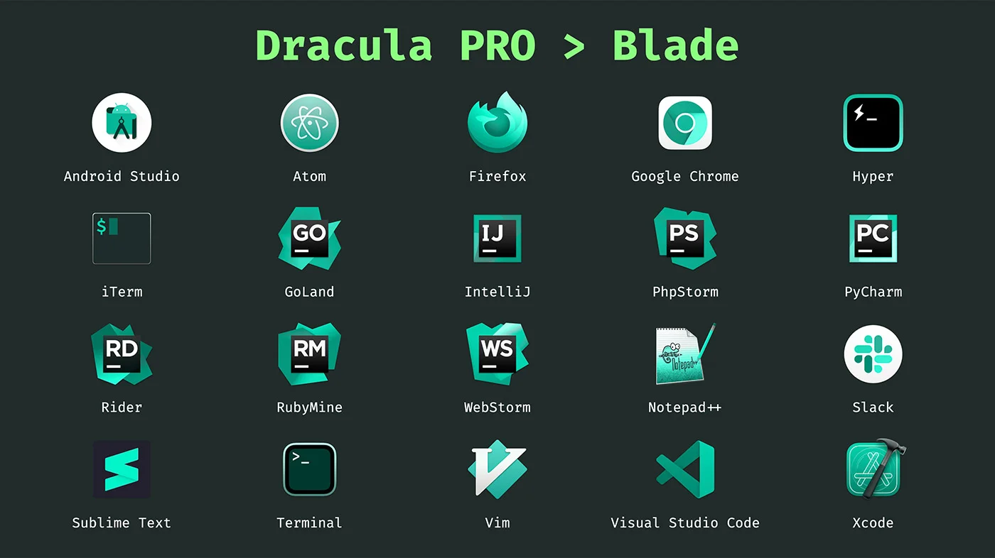 Dracula Pro Icons - Blade