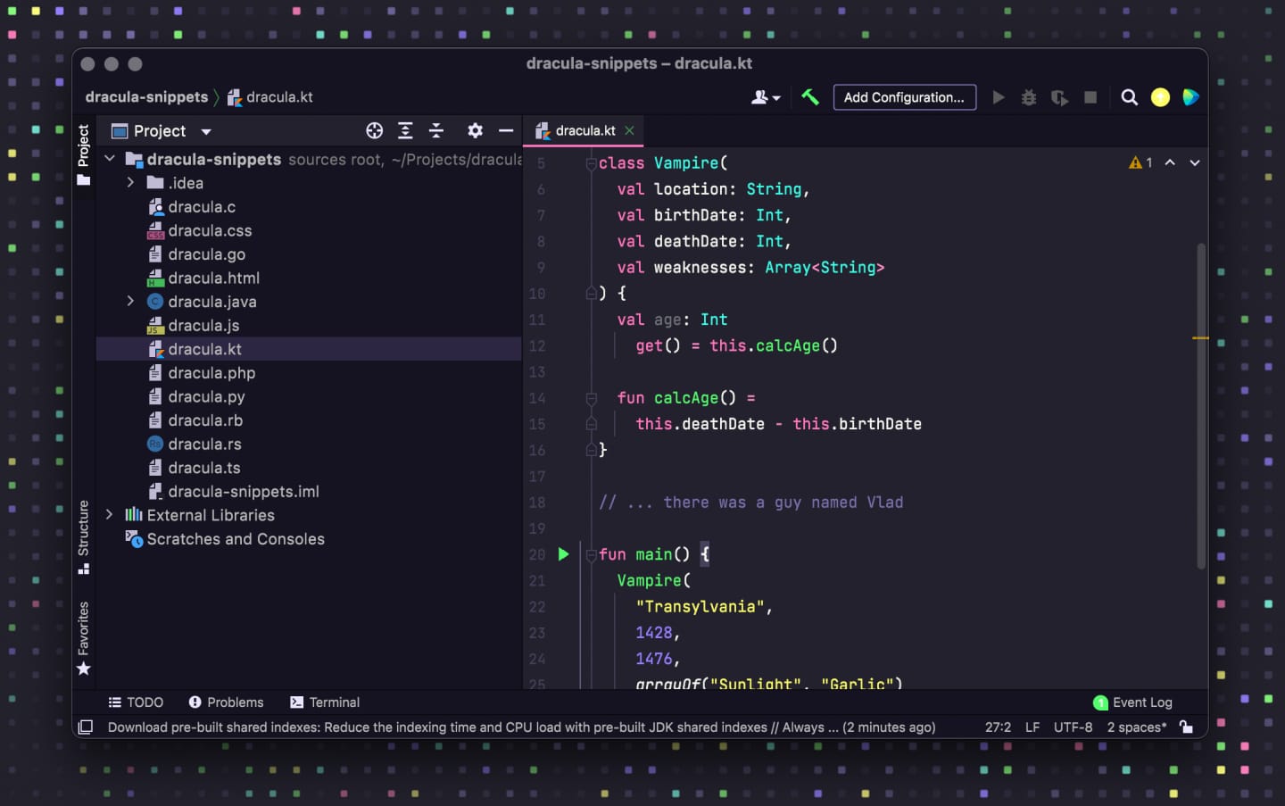 Dracula Pro’s on JetBrains IDE’s
