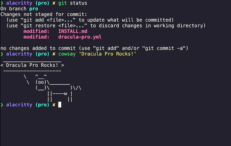 Dracula Pro for Alacritty