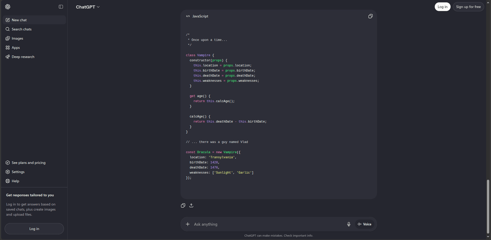 ChatGPT - screenshot 1