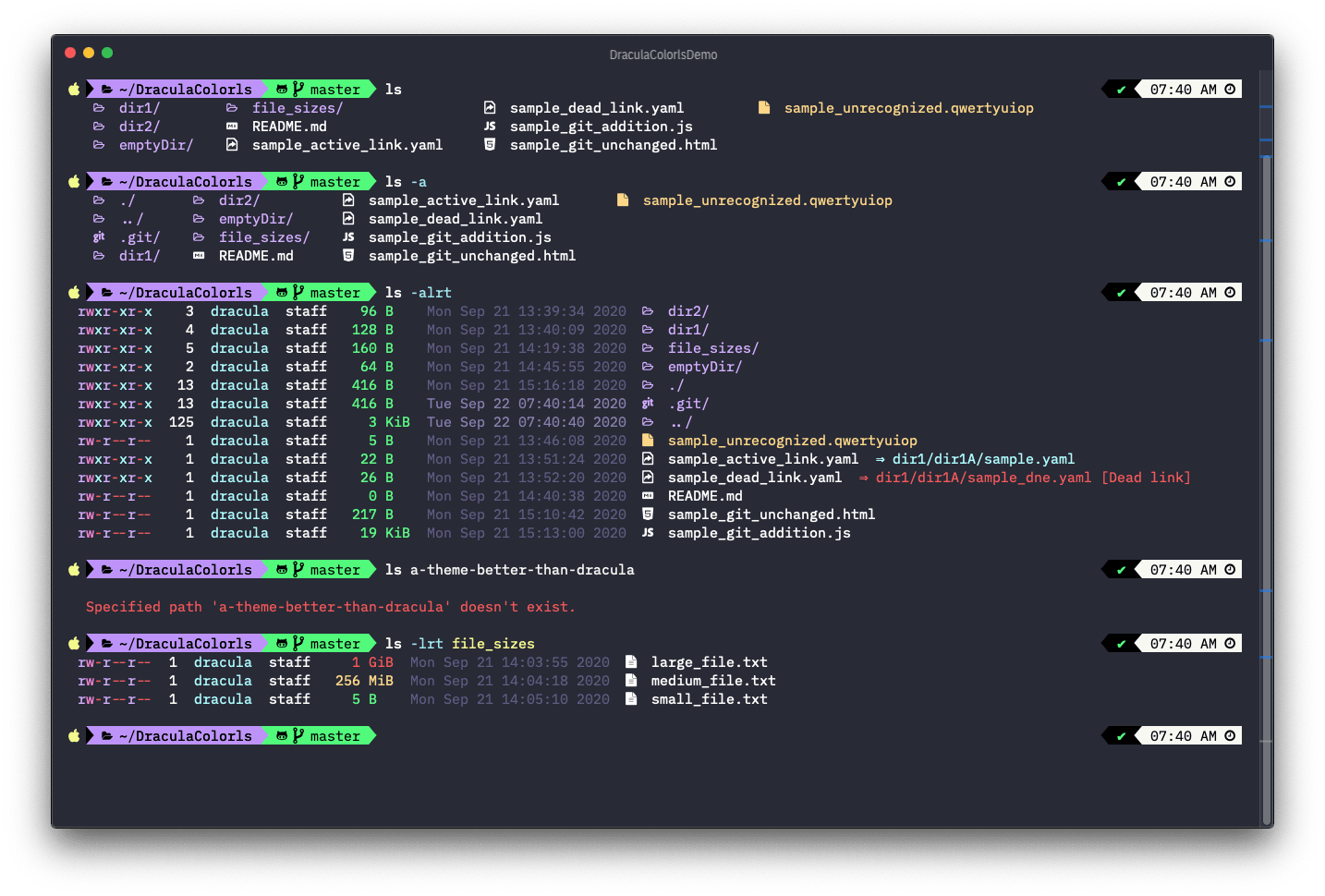 colorls - screenshot 1