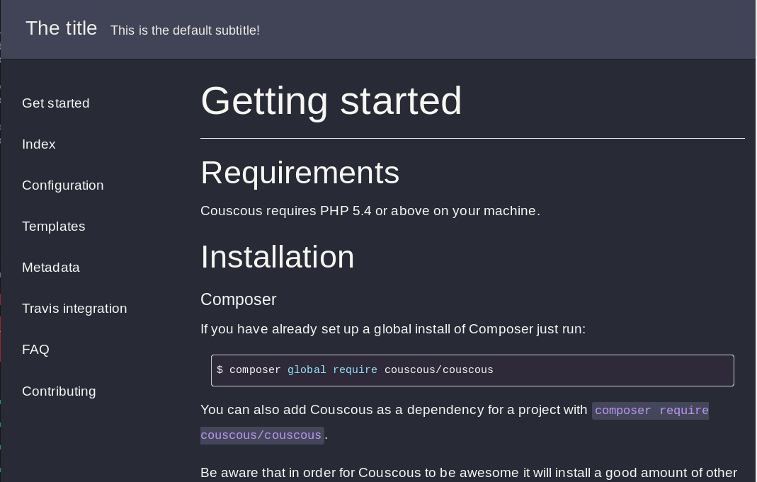 Couscous - screenshot 1