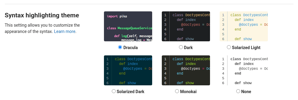 Syntax Highlighting Theme