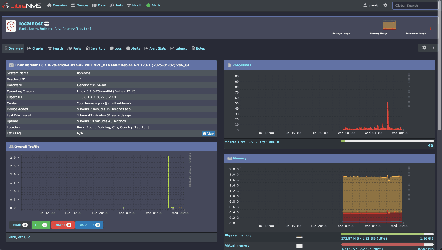 LibreNMS - screenshot 1