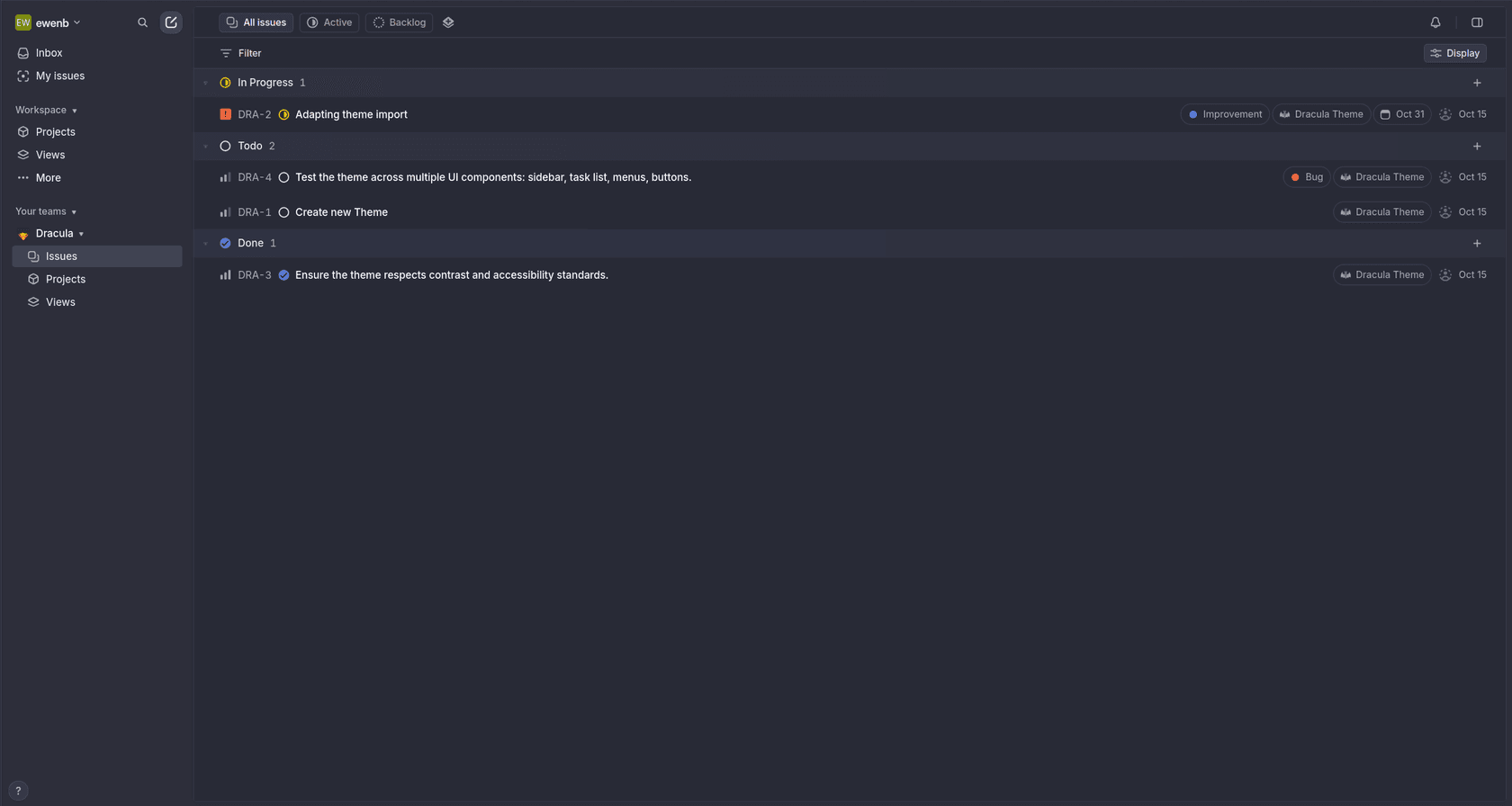 Linear - screenshot 1