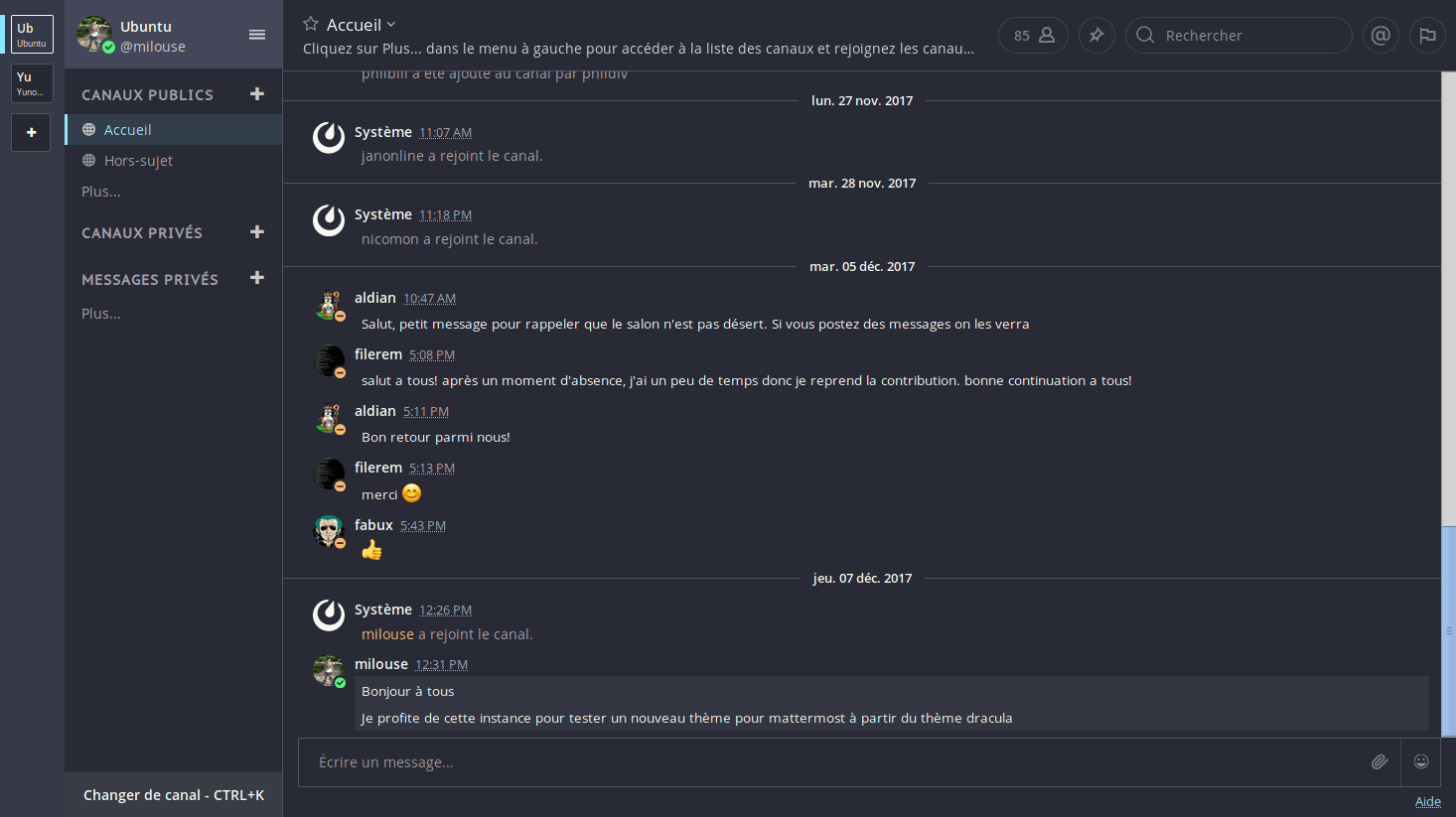 Mattermost - screenshot 1