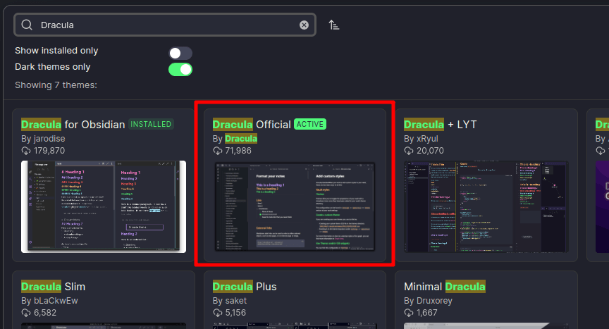Official installation