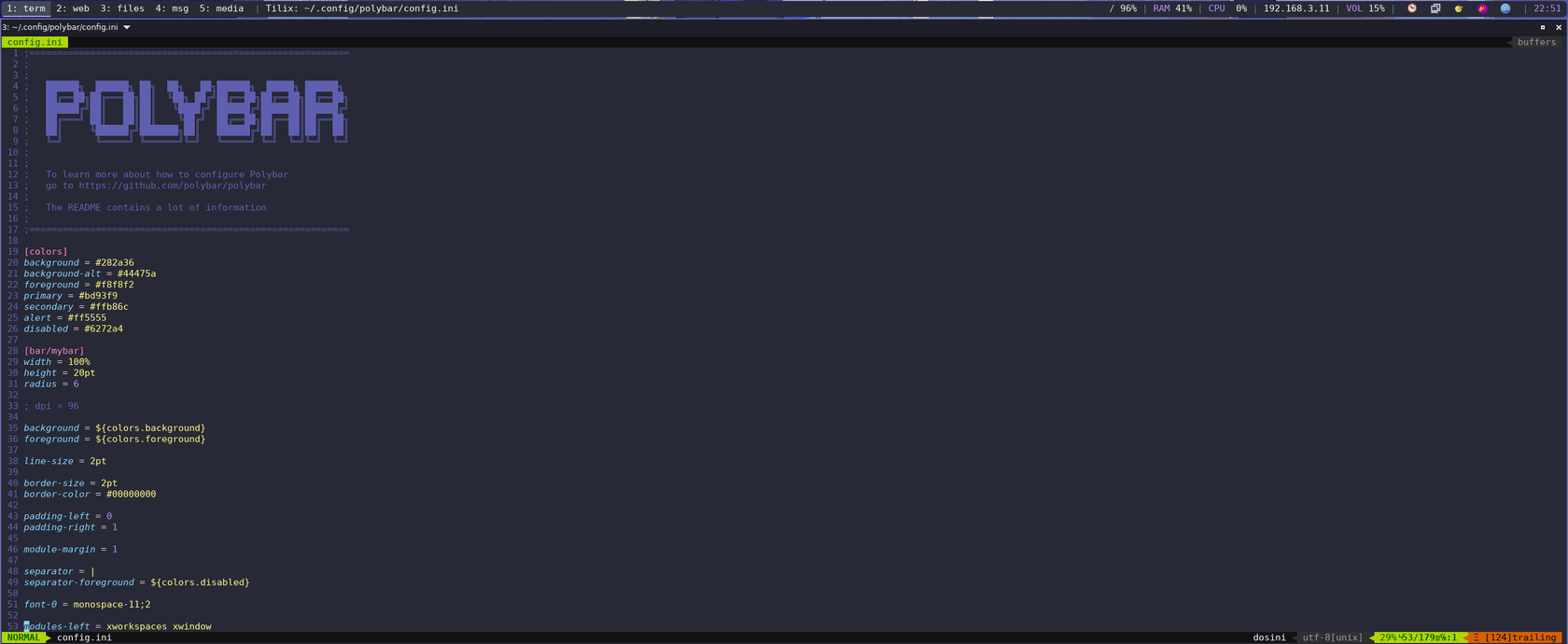 Polybar - screenshot 1