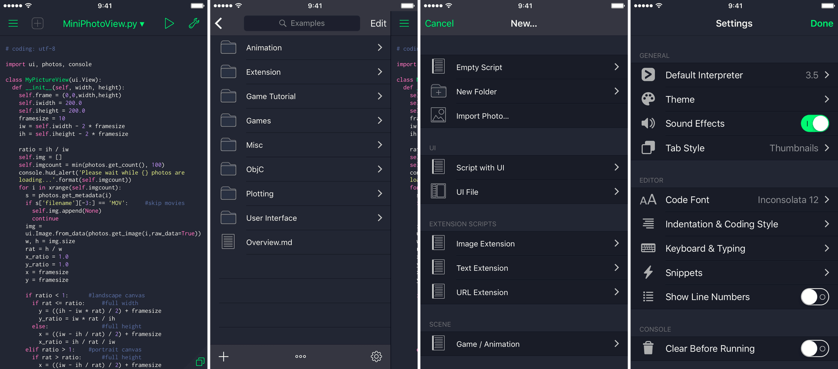 Pythonista - screenshot 1