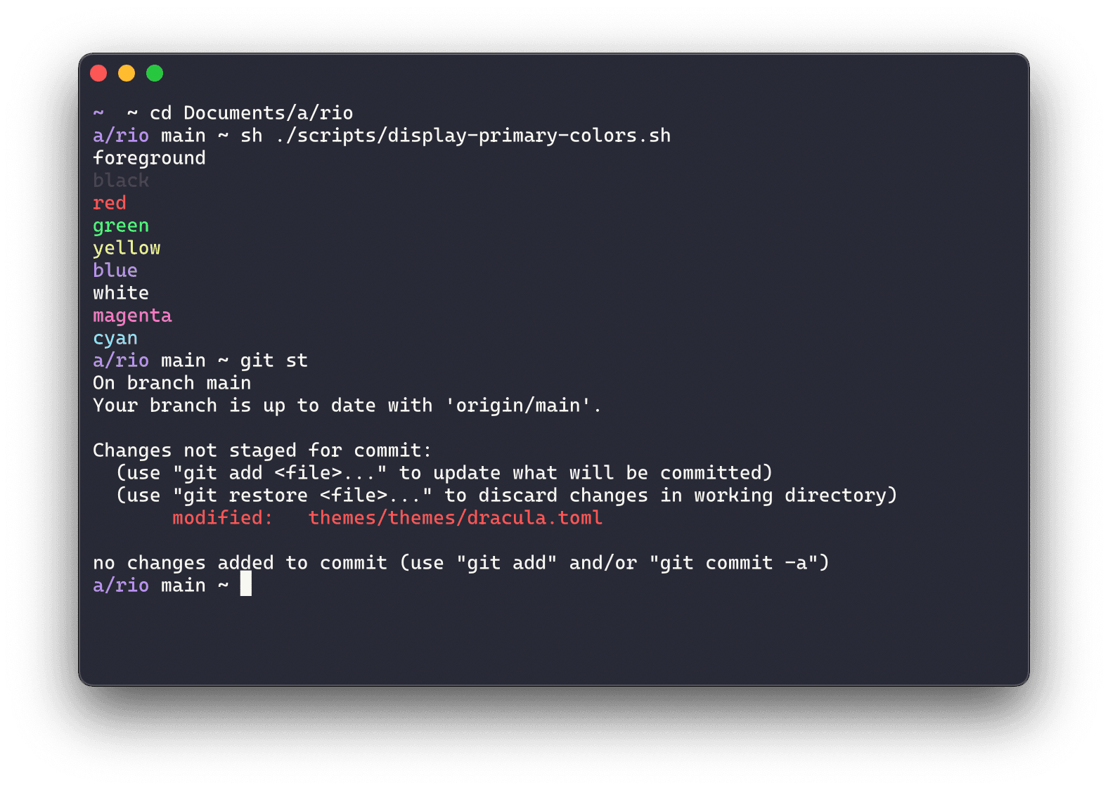 Rio Terminal - screenshot 1