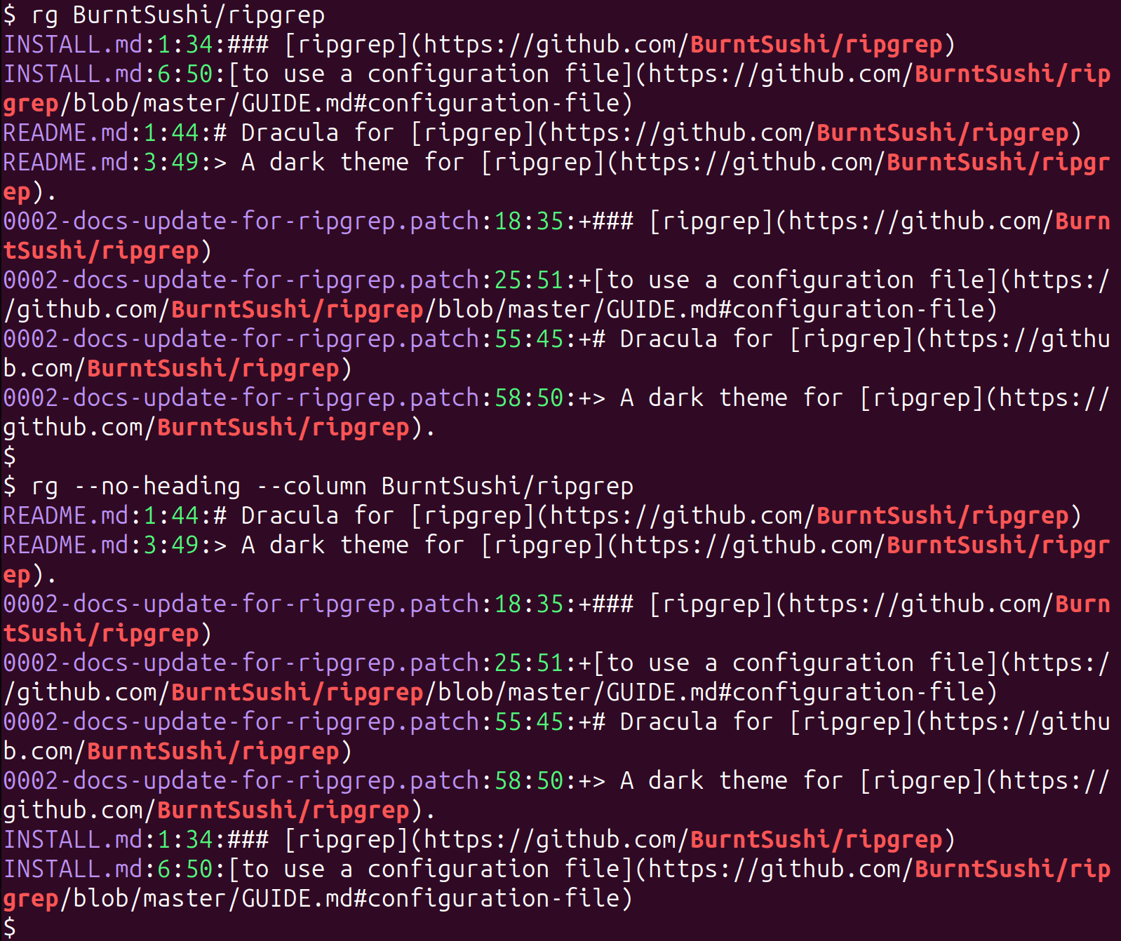 ripgrep - screenshot 1