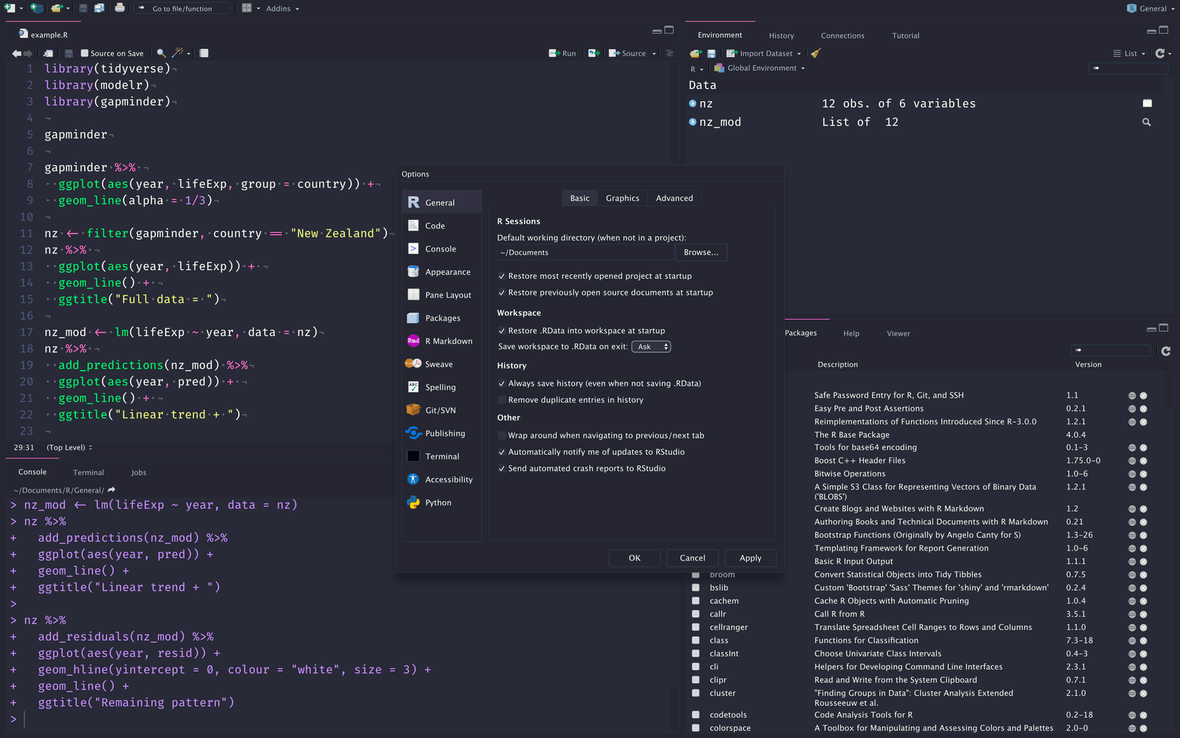 RStudio - screenshot 1