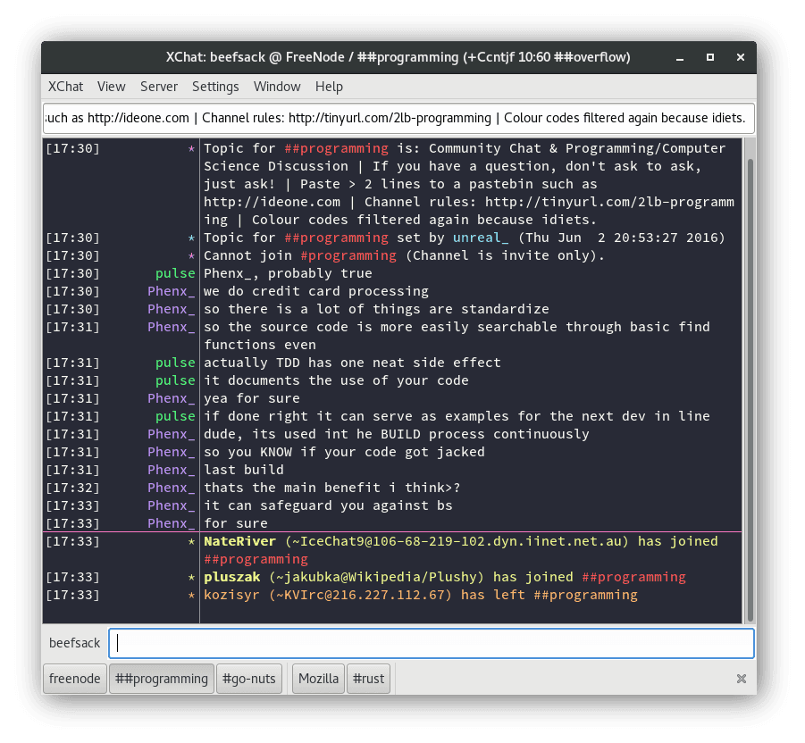 XChat - screenshot 1