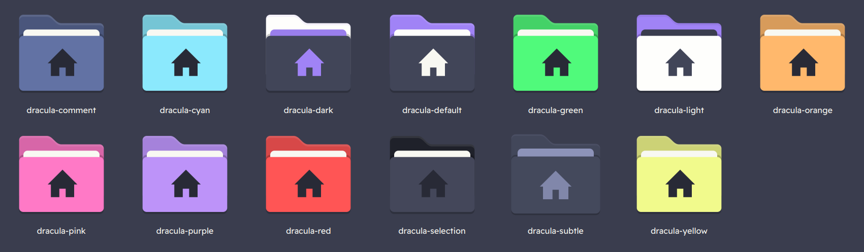 Dracula theme for Papirus Folders