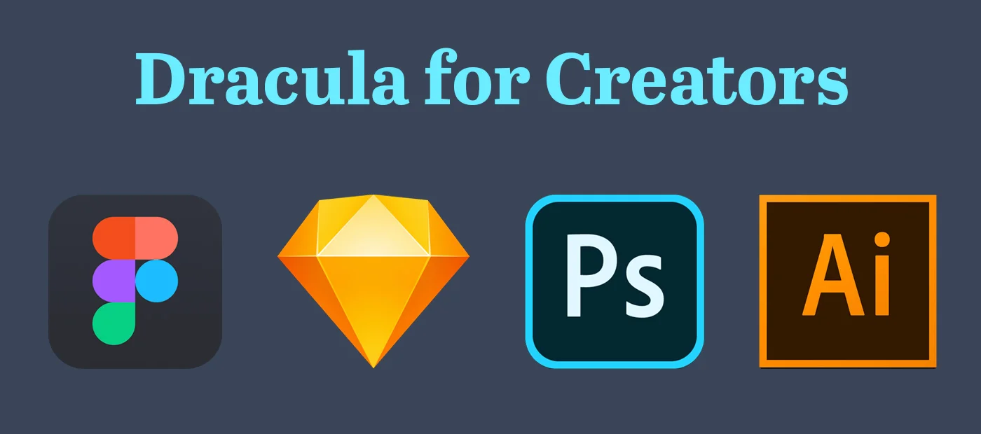 Dracula for Figma, Sketch, and Adobe