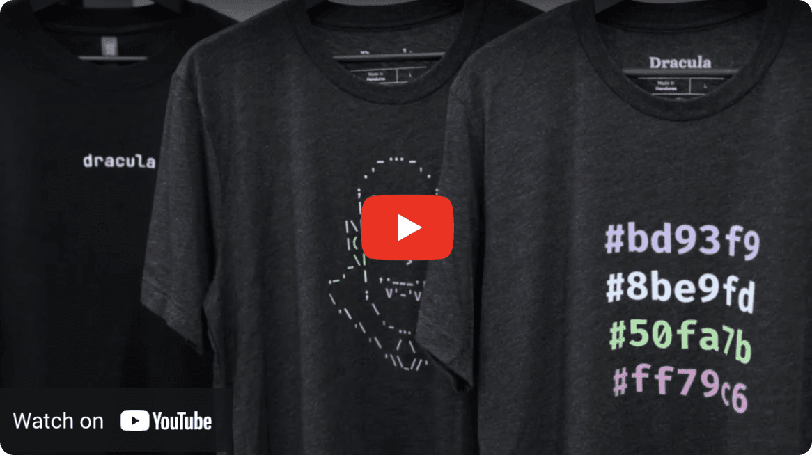 Behind-the-scenes of making a Dracula t-shirt