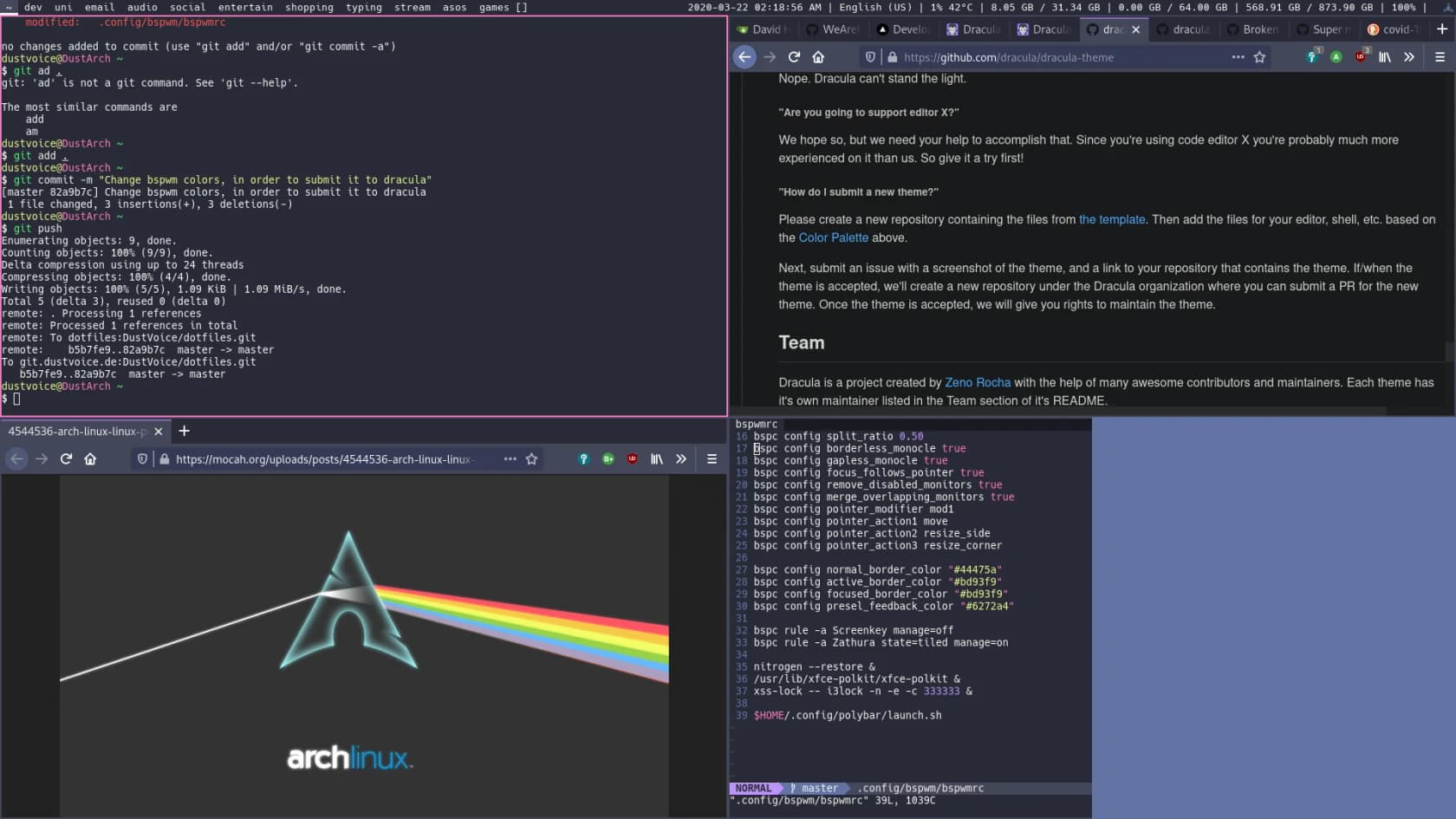 Dracula on Reddit + Discourse and Javadoc themes