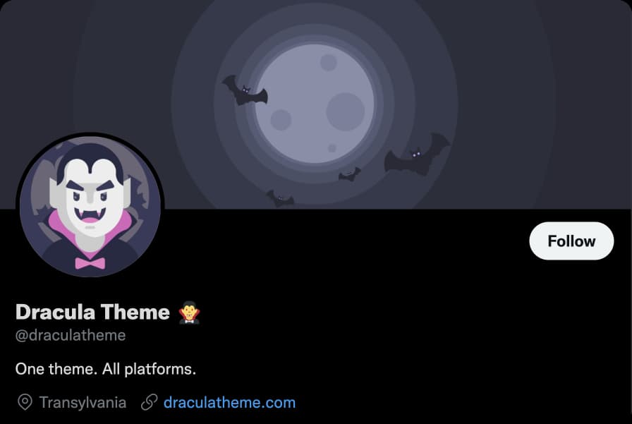 Dracula on Twitter and 7 new themes