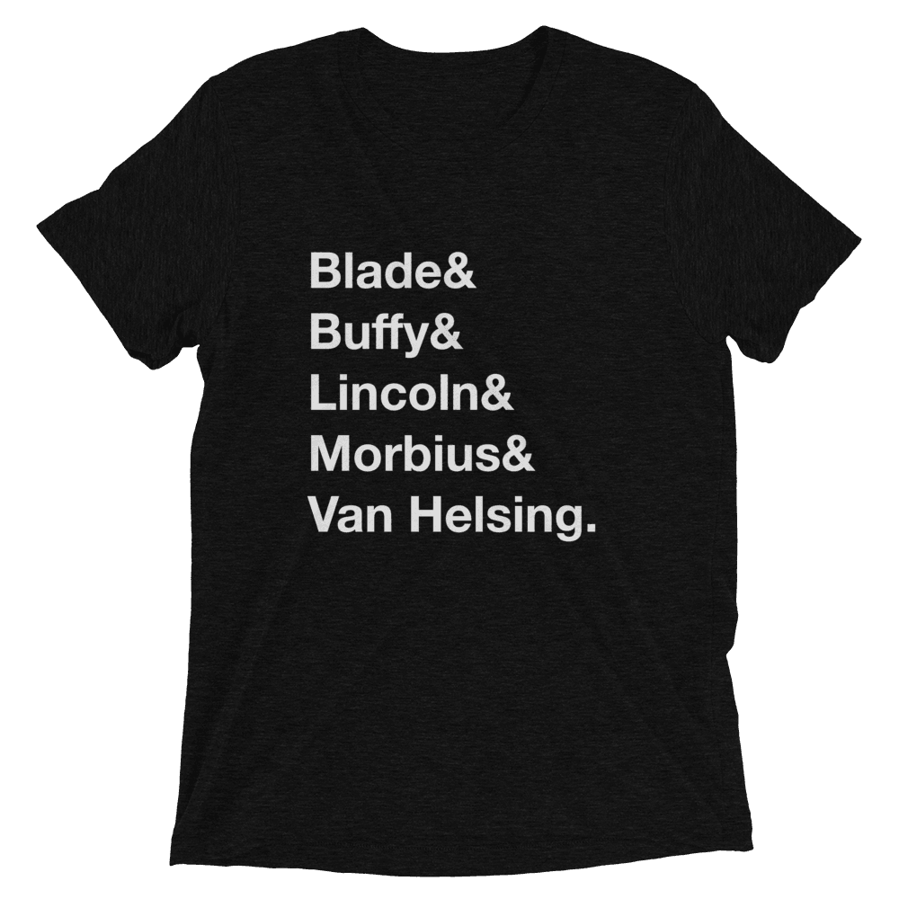 Option C: Vampire Slayers Shirt Preview