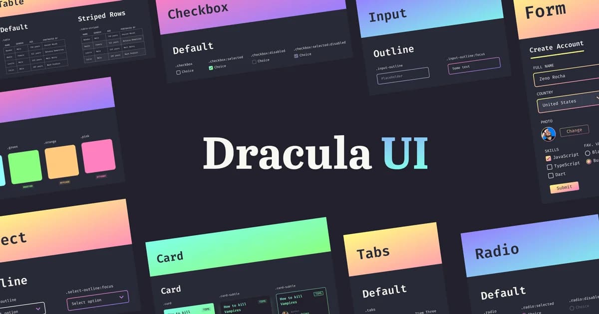 Dracula UI is now free and open source