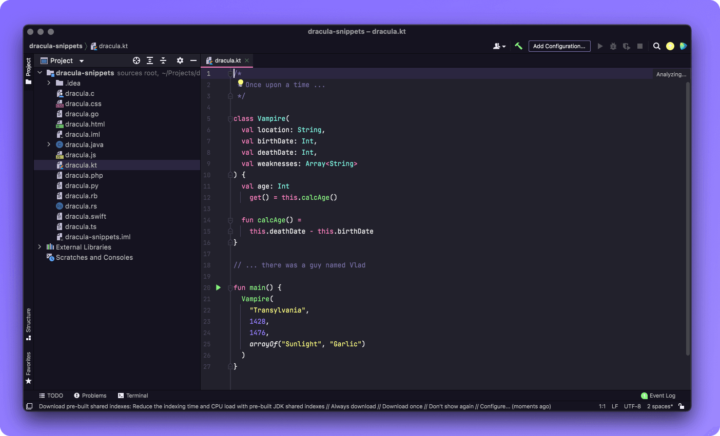 Dracula Pro’s on JetBrains IDE’s