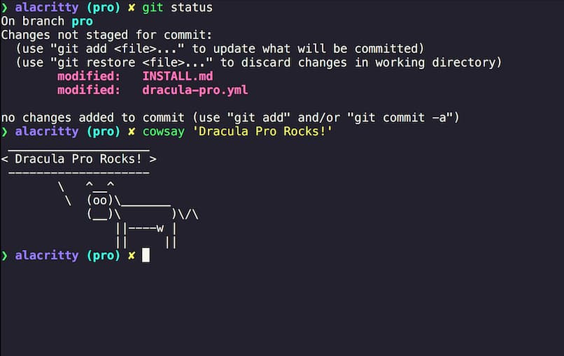 Dracula Pro for Alacritty