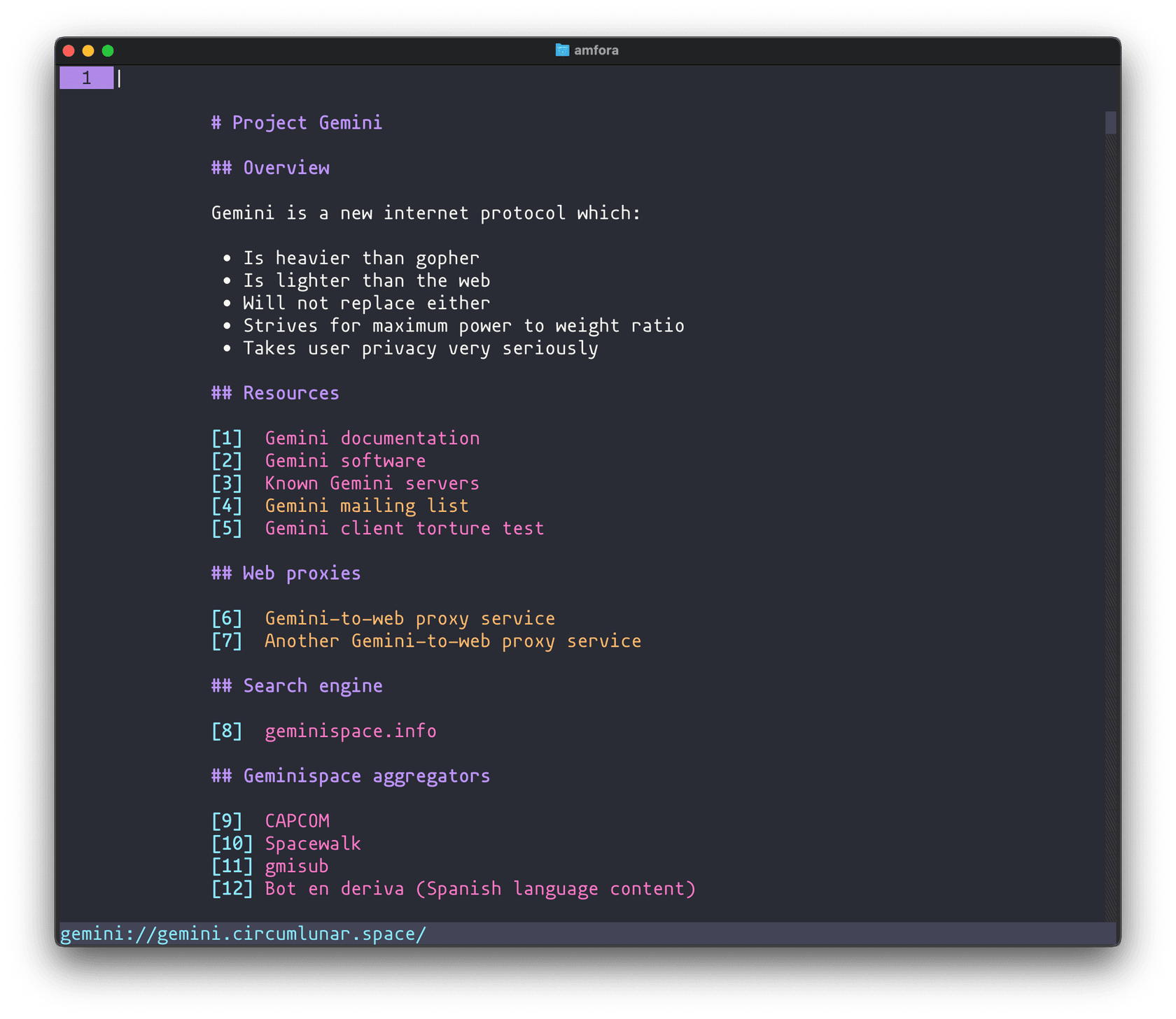 Amfora - screenshot 1