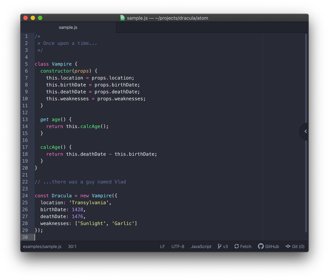 atom - Theme Preview