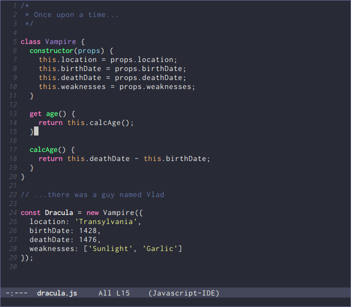 emacs - Theme preview