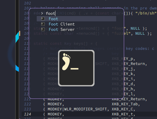 fuzzel - Theme Preview