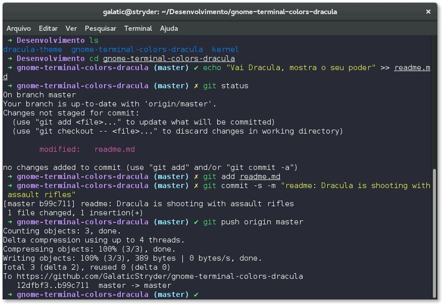 gnome-terminal - Theme Preview