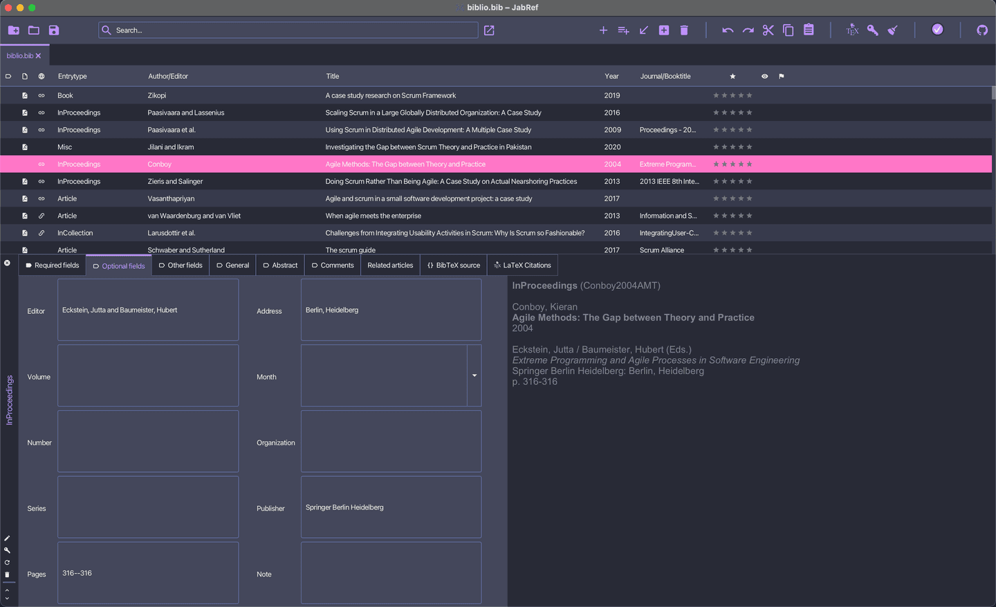 jabref - Theme Preview