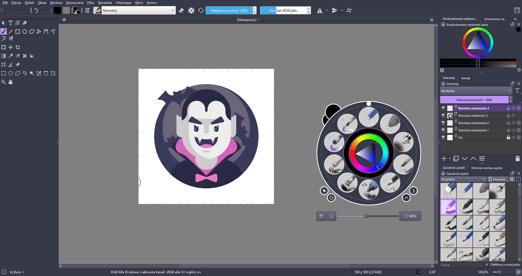 krita - Theme preview