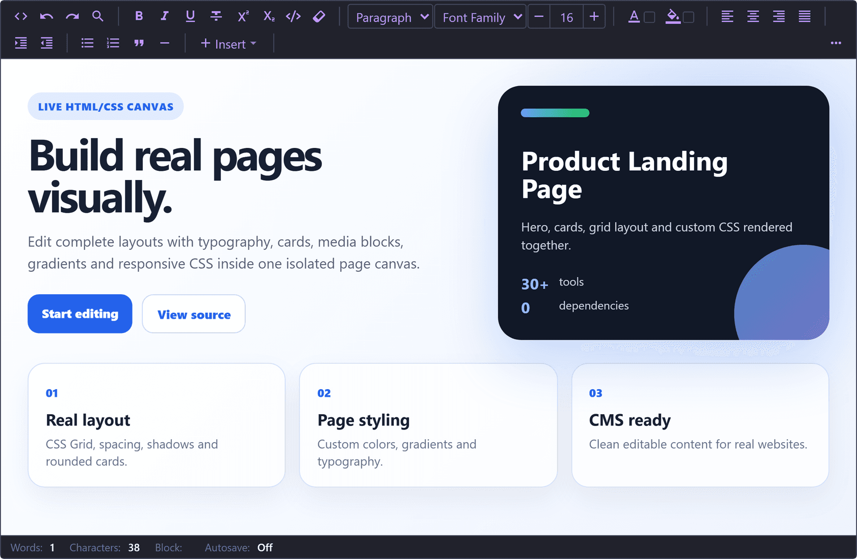 Neiki's Page Editor - screenshot 1