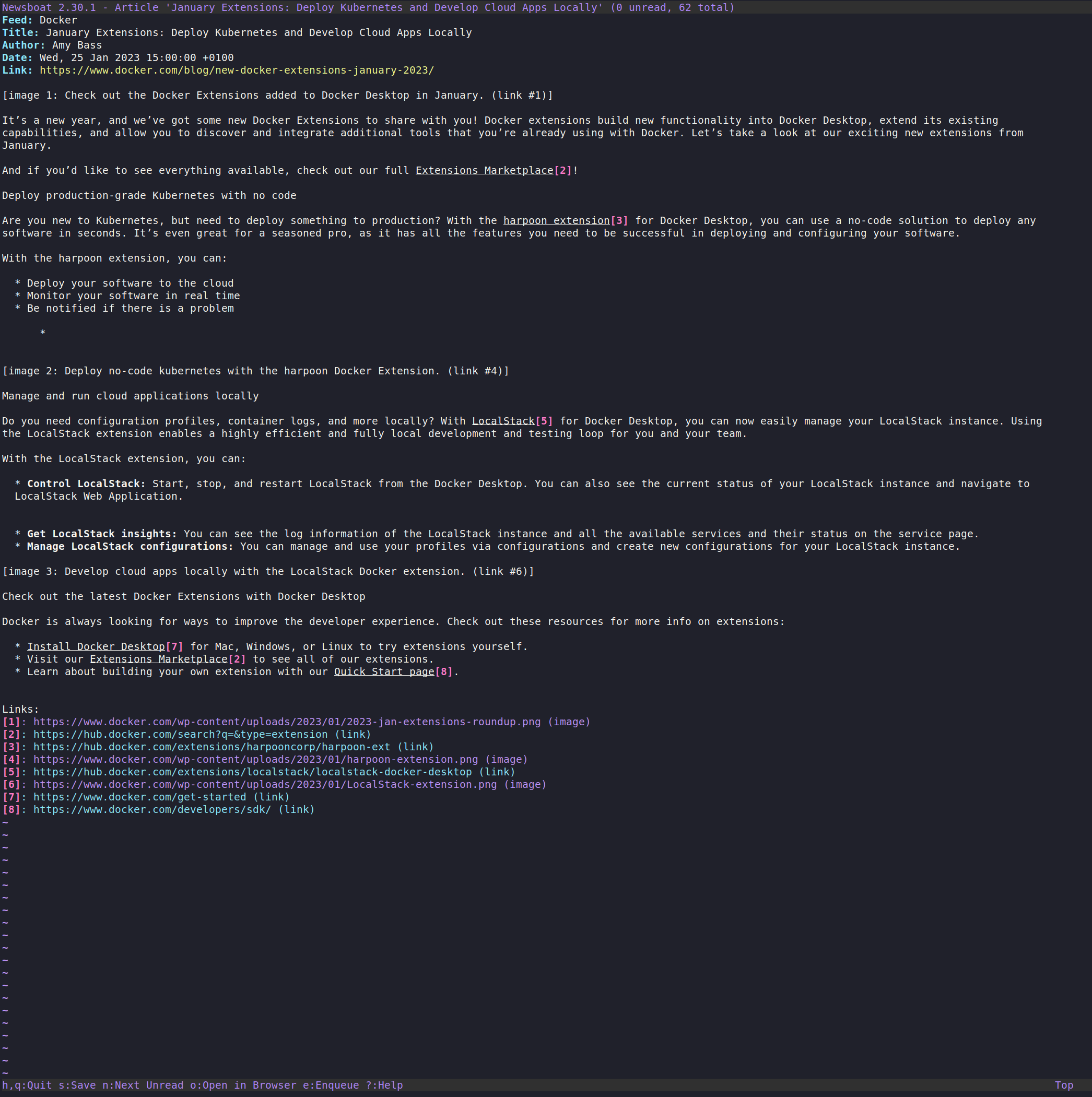 newsboat - Theme preview